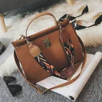 In The Spring Of New Handbag Korean Color Strap Shoulder Bag Handbag Shoulder Lock Casual Fashion - Brown