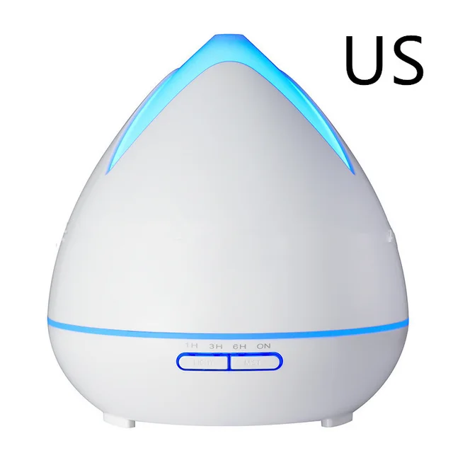 Wood Grain Air Humidifier Ultrasonic Colorful Night Light White - Shop at LoveMi