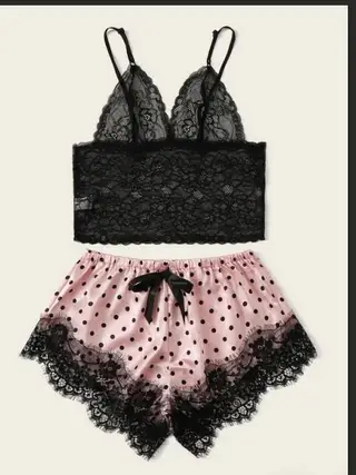 Women's glamour lingerie - Pink