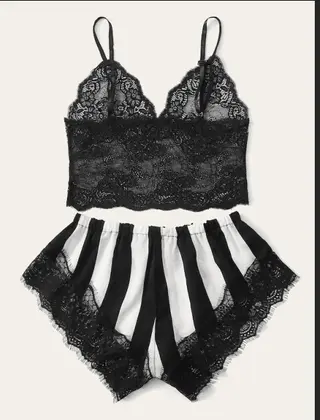 Women's glamour lingerie - Stripe
