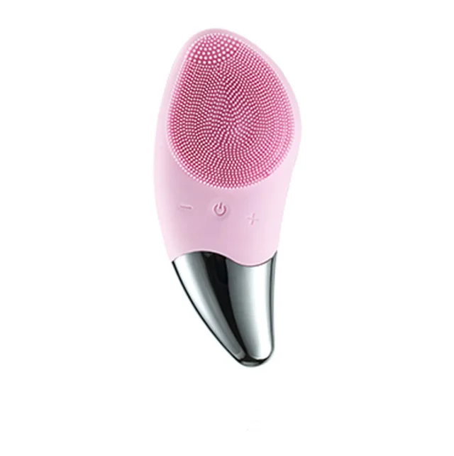 Charging silicone cleansing instrument Pink - Shop at LoveMi