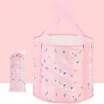 Portable folding water basin - Pink Flower