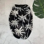 Summer cotton stretch thin vest pet clothes - Coconut Tree