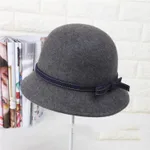 Autumn Winter Fashionable And Versatile Woolen Hat - Grey