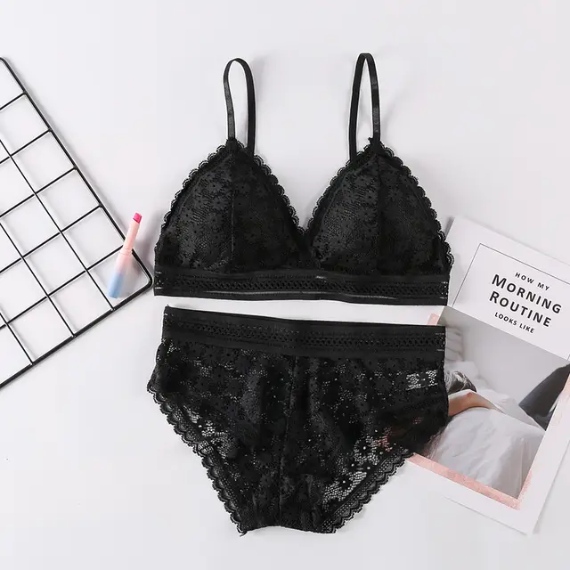 Women's rimless underwear with beautiful back - Black