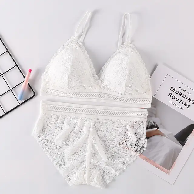 Women's rimless underwear with beautiful back - White