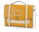 Large capacity one-shoulder messenger bag - Jaune