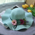 Summer wreath parent-child hat - Blue