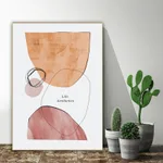 Nordic style paintings - 4 Gold Frame