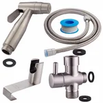 Stainless Steel Nickle Bathroom Handheld Bidet Shattaf Sprayer Transforms Toilet Into Spray BidetVaporizer - Ws024Afm