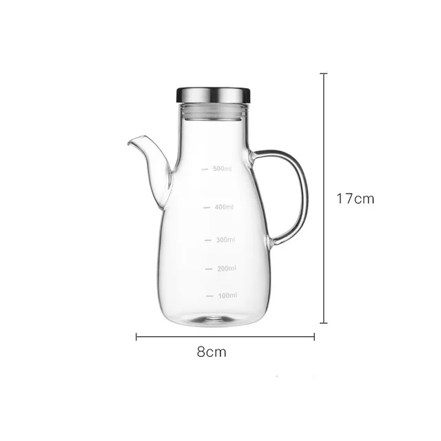 A glass oil can can be filled with oil cans - 3 Style