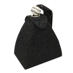 Hot drilling evening bag - Black
