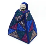 Hot drilling evening bag - Blue