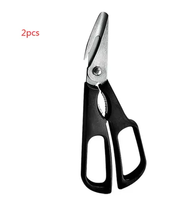 Multifunctional kitchen scissors Black 2Pcs - Shop at LoveMi