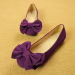 Women's bow flat shoes - Purple
