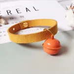 Candy-colored necklace pet bell - Orange