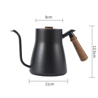 Stainless steel coffee hand pot - Black