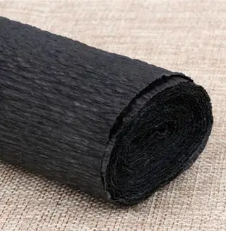 250x50cm Decorative Crepe Paper - Black