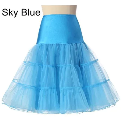 Boneless soft mesh skirt and petticoat Sky Blue - Shop at LoveMi