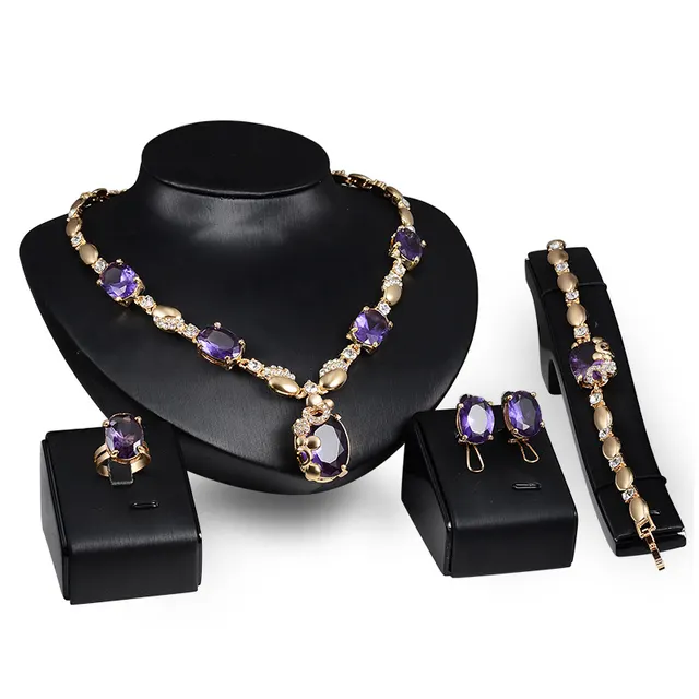 Europe and the United States fashion jewelry set, bride punk style jewelry four sets of fast sell through manufacturers source Default - Shop at LoveMi
