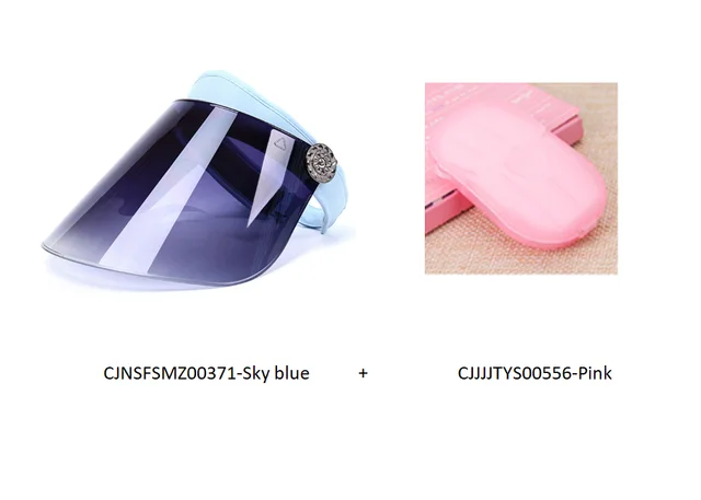 Anti-UV Sun Visor (Multiple Colors) - Sky Blue