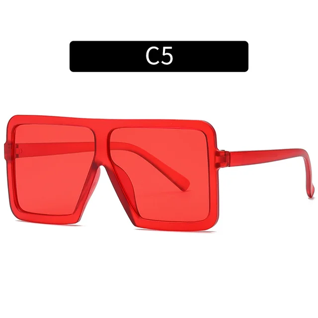 Fashion Square Sunglasses Big Frame Sunglasses - C5Style