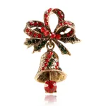 Creative holiday brooch bell brooch - Ancient Gold