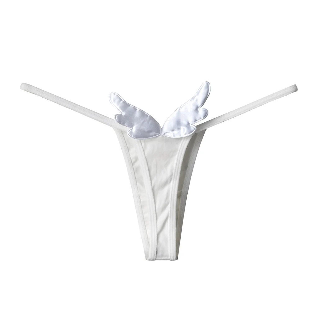 Angel black white Devil Wings Underwear - White