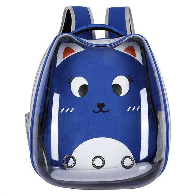 Cat Bag Transparent Outgoing Bag Portable Cat Blue - Shop at LoveMi