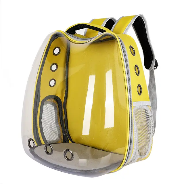 Cat Bag Transparent Outgoing Bag Portable Cat Yellow B - Shop at LoveMi
