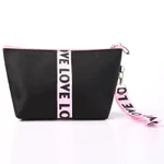 Nylon flat angle makeup storage bag - Pink