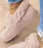 Hand-stitched shoes and snow boots - Beige