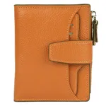 Leather lady's purse - Yellow