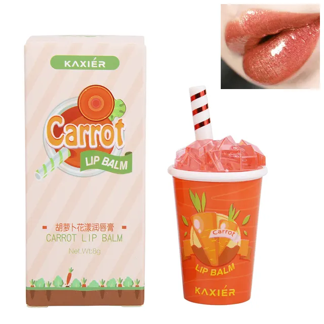 New drink bottle lip balm - Carrot