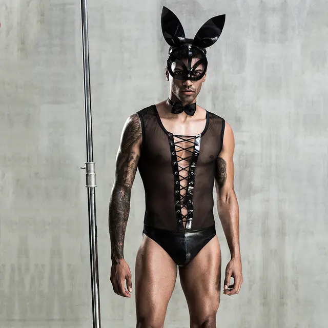 Men's one-piece underwear - Black