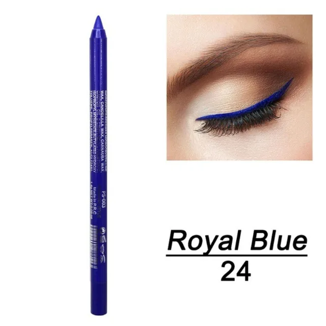 Long-lasting Eyeliner Pencil Waterproof 14 Colors - 24Color