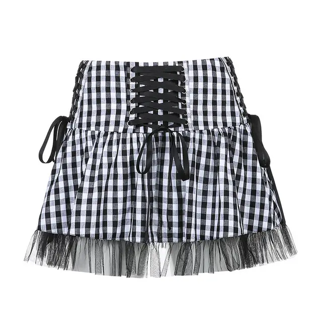 Versatile Dress With High Waist In Autumn And Winter Black And White - Shop at LoveMi