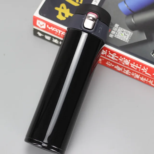 Car bounce easily stainless steel vacuum flask Black - Shop at LoveMi