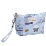 Monogram tarpaulin printed make-up bag - Blue