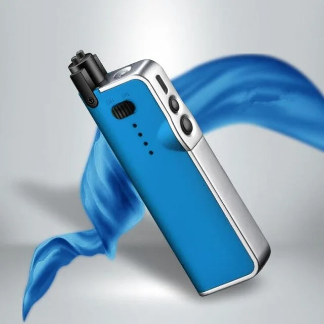 Telescopic Charging Lighter With Lamp Trolley - Blue