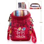 Canvas put mobile phone coin purse - Red