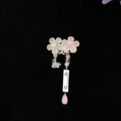 Fairy headwear pair clip everyday headwear fringed flower hair accessories 53D - Shop at LoveMi