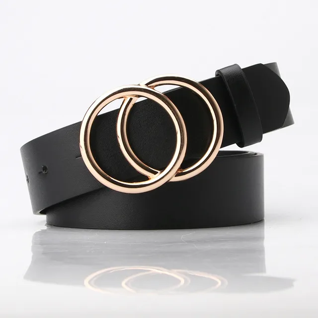Double buckle belt - Black