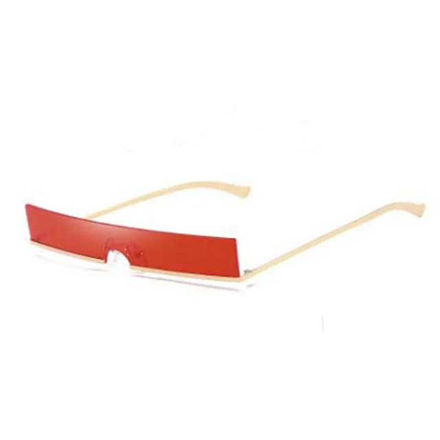 Sandproof steampunk wind sunglasses - Gold Red