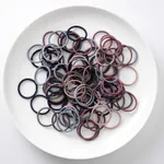 Simple small loop thin high elastic hair rope - Color Small Circle