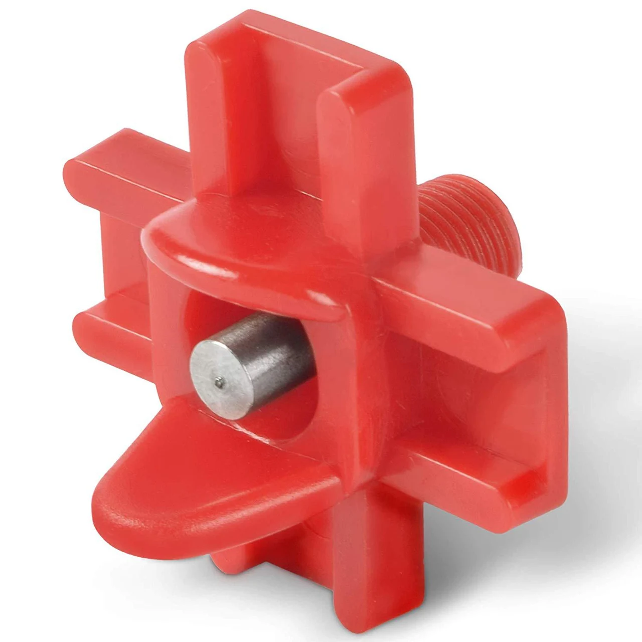 Horizontal Side Mount Chicken Waterer - Red
