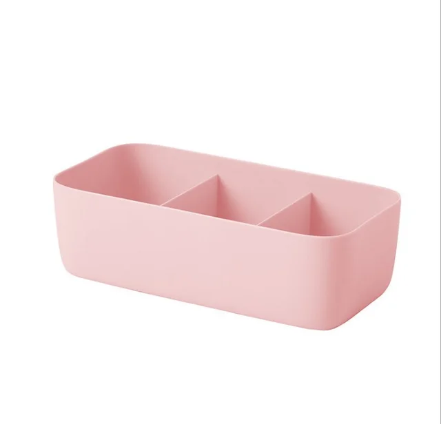 Socks Storage Box Bra Underwear Organizer Desktop Drawer Finishing Box Bathroom Plastic Storage Case Closet Organiser - 3 Case Pink