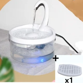Automatic Circulation Drinking Fountain Drinking Fountain Pet - White Led Light With1Filter