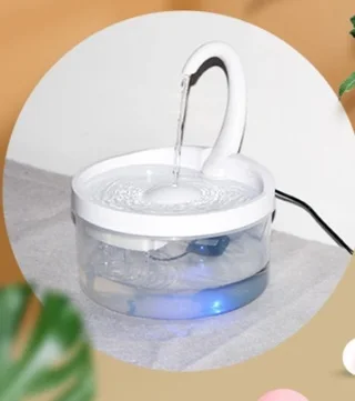 Automatic Circulation Drinking Fountain Drinking Fountain Pet - White Led Light