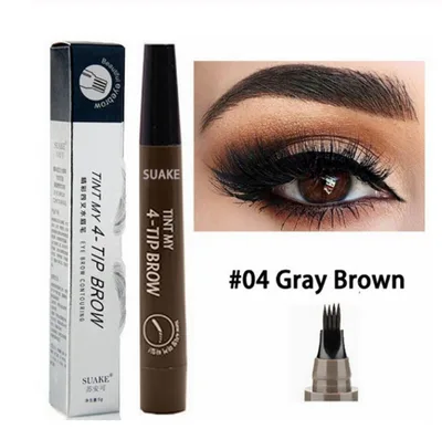 Liquid water eyebrow pencil Gray Brown3Pcs - Shop at LoveMi